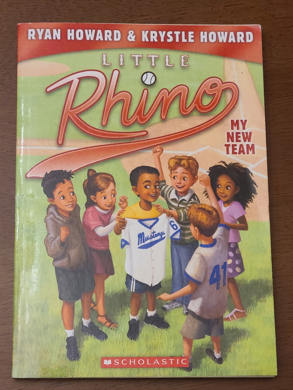 Little Rhino Children's Chapter Book #1 My New Team - Baseball MLB Ryan Howard